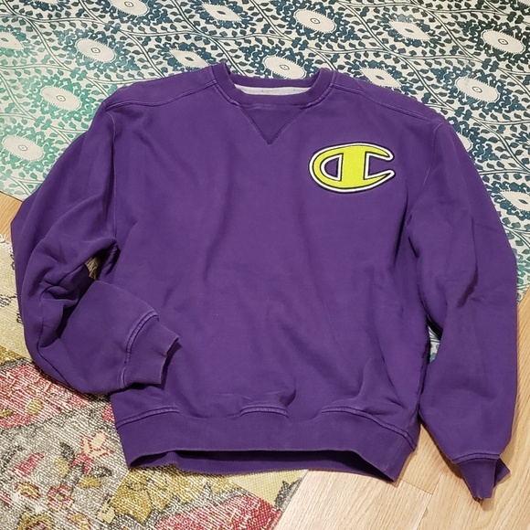 vintage purple champion sweatshirt